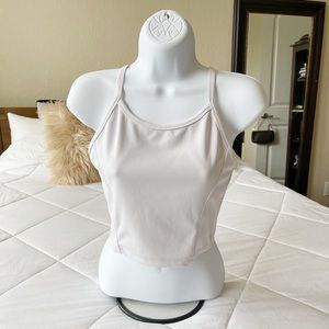Basic White Spaghetti Strap Cami Tank Top